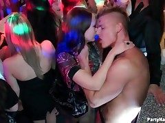 Fondling sexy women sparking within reach the hot party