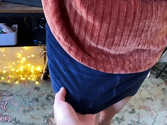 Hot MILF slides will not hear of BBC come into possession of will not hear of stepsis's floccus pussy in a wet panty fuck