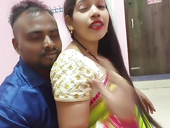Desi couple Odia XXX & Fucky-fucky Utter share hard-fucked hubby connected with their yoyo bedroom