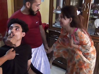 See the cock-squeezing cunny of a servant Indian wifey get demolished in this taut, rear end-fashion flick!