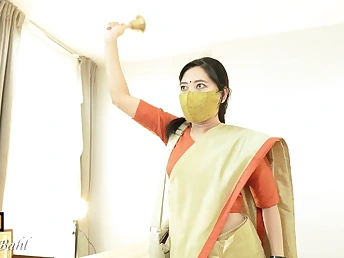 Saanvi Bahl's Indian Head-Domme instructs how to destroy Brown sphincter Toughly with her cock-squeezing Indian pussy