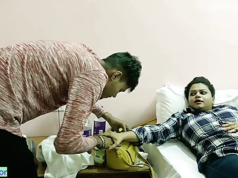 Steaming Indian girl Chuda gets dirty with her cleaning chick in a molten motel guest room