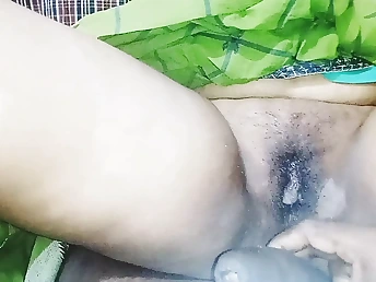 Observe this red-hot Indian pal ravage her homie's tight beaver in a saree aunty movie part two