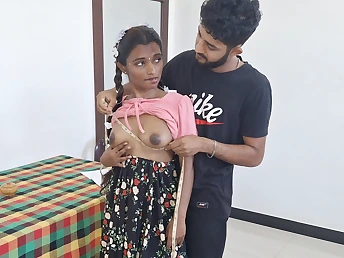 Steprother gets a opportunity to pound his Indian gf in this hot hindi audio