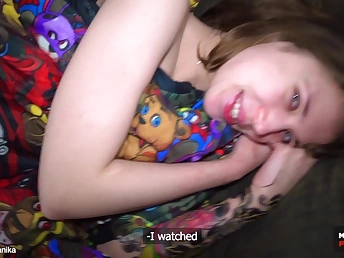 Step Step-Brother woke Step Sister with Plow-Stick - We never made it to the Theater This Morning