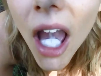 POV blow-job on outdoor w amateur sexy teen