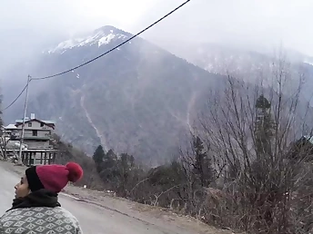 Pujapremlove's large all-natural mammories bounce while getting creampied in Mountain