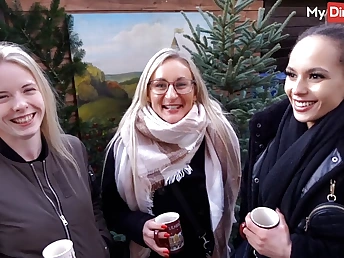 Studentin Aneta gets naughty with Christmas-tree shopping & molten homemade sex