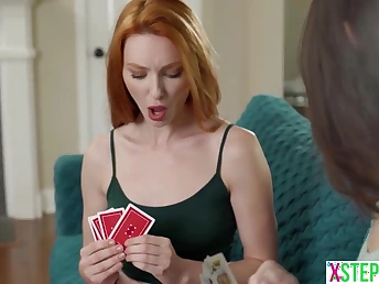 Insisting on disrobing down and plowing in three-way with stepsisters Liz Jordan, Lacy Lennon & Jay Romero