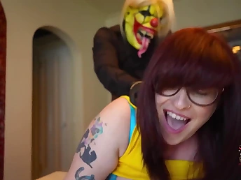 Watch Chicago Gangster & his clown friend, Gibby, less a stacked milf a ride