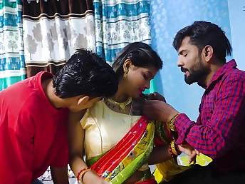 Desi Aunty Hard-core Screw concerning 2 Locals: A Desi MILF with an increment of her Desi MILF Friends