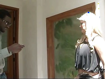 Julie Cash's big transferrable phat ass drilled by well-hung ebony stud John E Depth