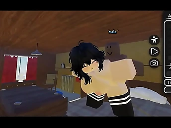 Black master humiliates roblox damsel with his massive BBC