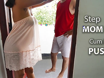 Step-mother and son-in-law succeed in round and sloppy near each revision in Morning Internal cumshot madness