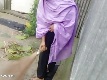 Watch Nymph Blistering the Yard Bare in the Rain: Intimate Open-air Bang with Desi Hd Video