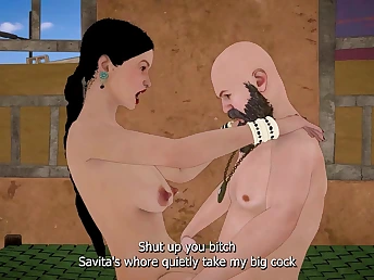 Dongi Baba fucked busty 3D bhabhi fro Ashram Hindi Urdu
