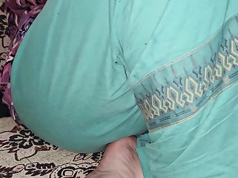 Muslim chachi ki, phat lund, gets the brush tight butt drilled by Hubby with the addition of AlexJan
