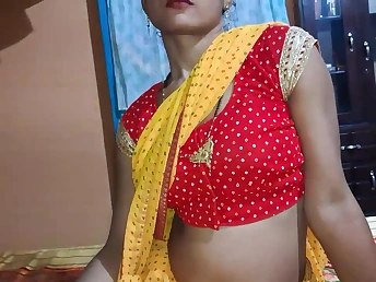 Desi wifey gets her parsimonious pussy filled with respect to cum wits horny husband