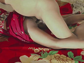 Crimson-saddled desi bhabhi luvs a ultra-kinky nuisance fucking internal cumshot soiree not far from solo take a crack at fun and finger take a crack at fun
