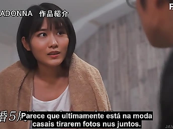 Nao Jinguji & Minatomoto in a vehement sessao - Asian stunners with huge booties & distress for more!