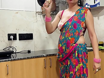 Hot Desi Step Mom gets naughty at hand Hindi Roleplay round Filthy Dally with