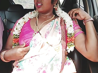 Take charge hot Silk and her Indian buddy garden plot a steaming car whereabouts