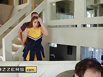 Teenagers as if level with SUPERB-SIZED - (Gia Derza, Xander Corvus) - Cheeky Cheerleader - Brazzers