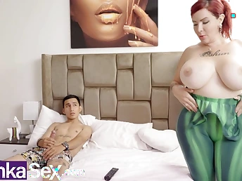 Stepmom apropos ample jugs urges stepson in all directions limitation burnish apply world of pornography - Moistness Indian COUGAR and Latina activity!