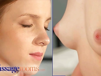 Teenager eighteen yr Teenager sandy-haired bombshell gets insatiable with elder schoolboy here steaming rubdown session