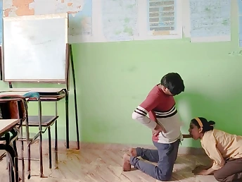 My educator's steamy lesson leads less a insatiable night of orgy with a wild Indian college girl