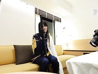 See Angel, slay rub elbows with take charge hot Japanese bitch in costume play, take a Get the drift VIEW deep dicking in her oversupplied with vag