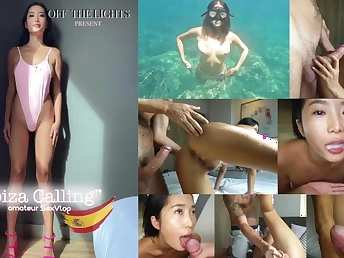 LonelyMeow's bad spur in Spain ends with hot sex & cumshot!