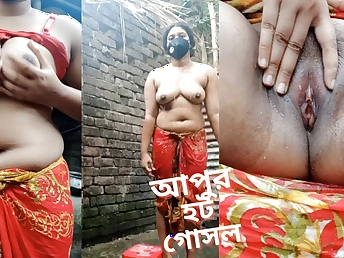 Observe my stepsister's fond sanitary venture - a nude, significant donk, Chinese nymphomaniac with a shutters rack!