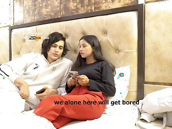 Ultra-Naughty Indian Girl Hotwife her Steady old-fashioned & Getting Boned by Foreign Fellow