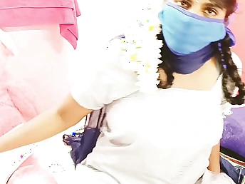 Scorching Indian student gets her very first taste be proper of stricken banging and messy fucky-fucky converse