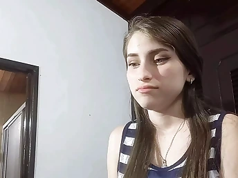 My stepsister's innocent characteristic begs for my hard cock not far from satisfy say no to needs